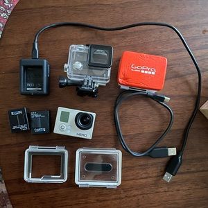 GoPro Hero3 Silver with GoPro accessories